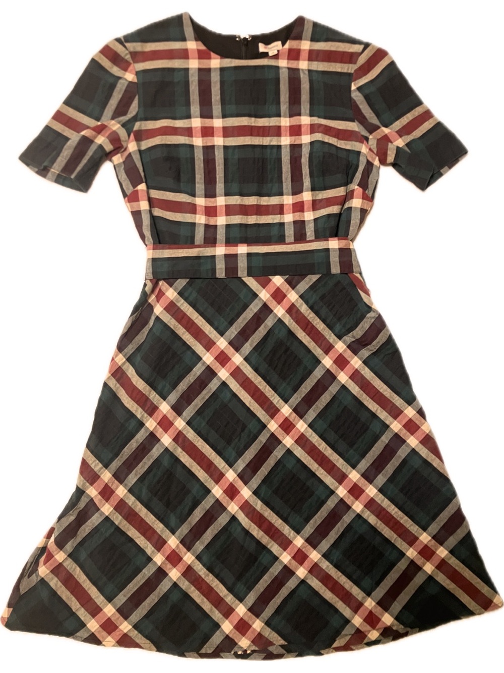 Daniel Cremieux Plaid Fit/Flare Dress Tartan Christmas Holiday Size 4